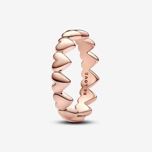 pandora row of hearts ring