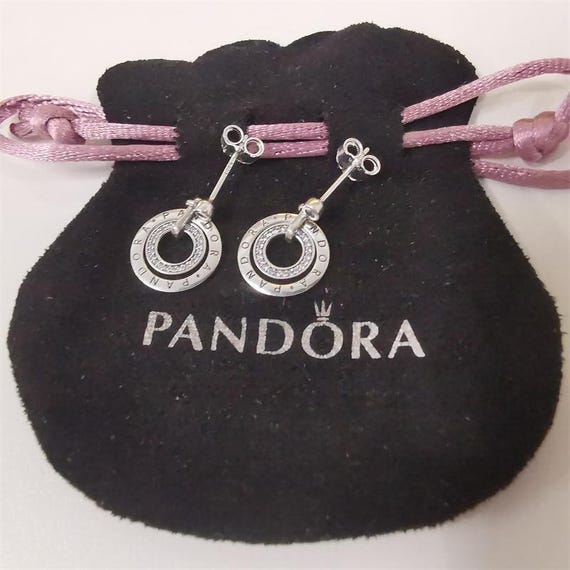 Pandora circles hanging earrings best sale