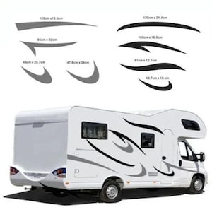 No.763 Universal fitting motorhome caravan graphics decals stickers camper van.