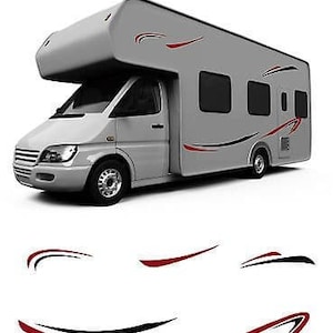 No.713 Universal fitting motorhome caravan graphics decals stickers camper van.