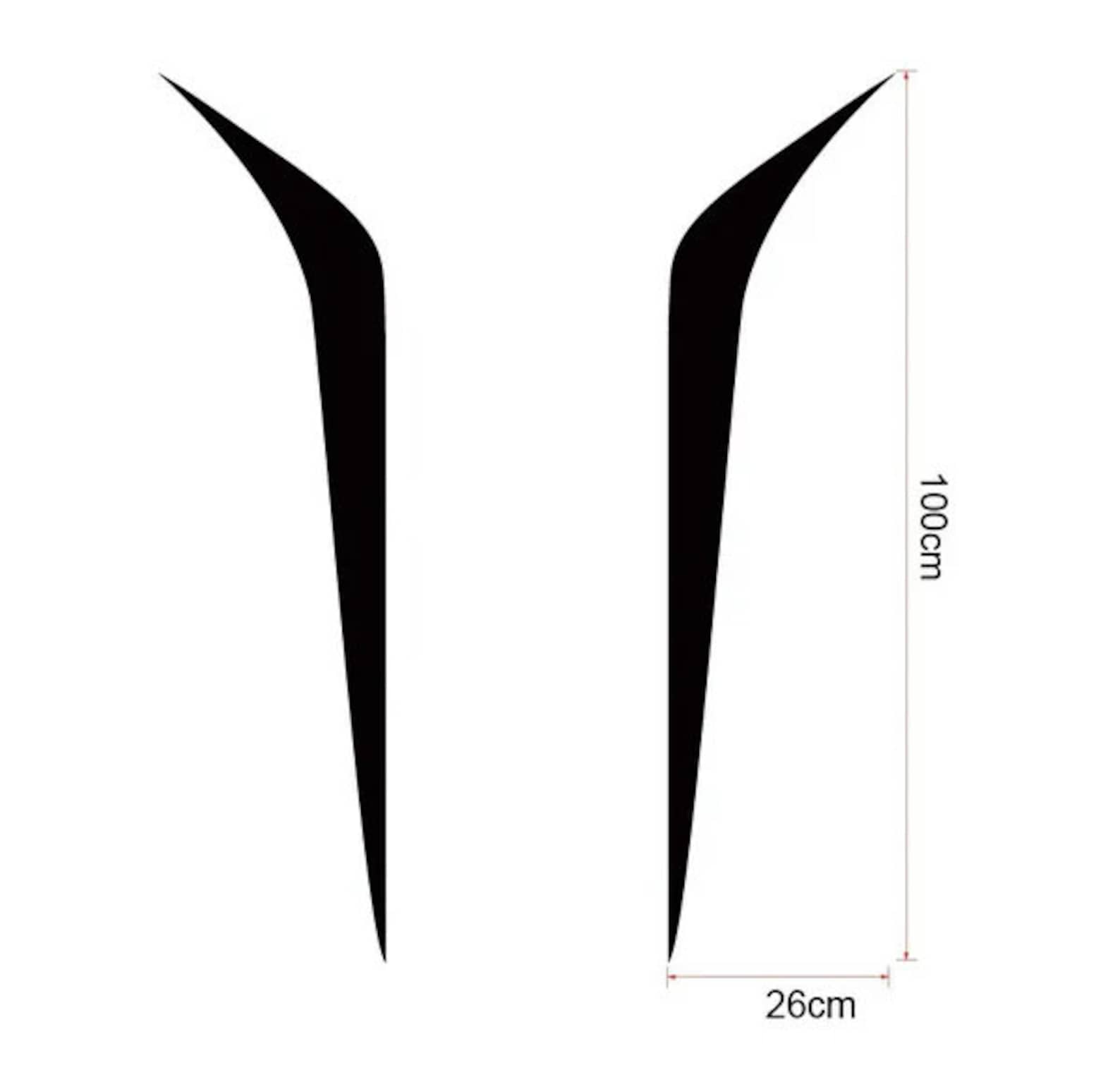 Bonned Car Sticker Universal Car Bonnet Stripes, Stickers, Vinyl Graphics, Decals, Can Be ...