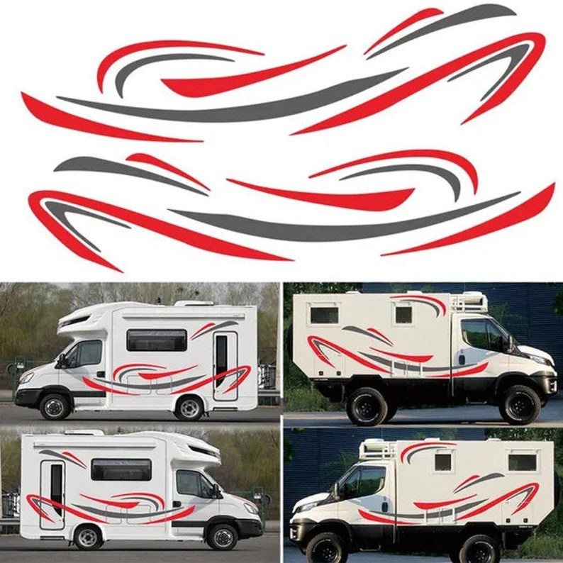 No.727 Universal Fitting Motorhome Caravan Graphics Decals Stickers ...