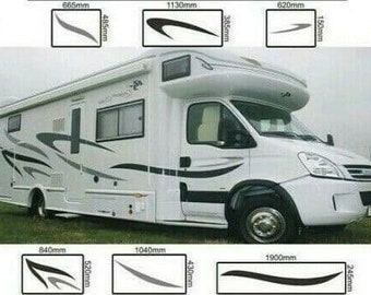 No.728 Autocollants graphiques universels pour camping-car, caravane, camping-car.