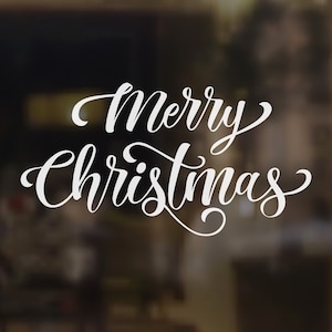 Christmas Decoration Sticker, Vinyl Decals, Xmas Decor, Self Adhesive Christmas Decoration, Decal, Vinyl Graphic, Merry Christmas Sticker.