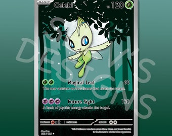 Custom, Holographic, Glossy, Pocket TCG Handcrafted Pokmon Cards - Celebi  Ex Shiny A3a Extradimensional Crisis - Etsy