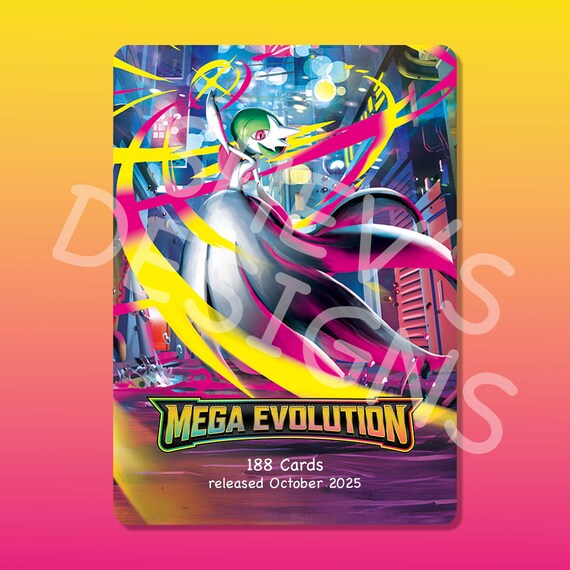 Custom Binder Card - Mega Evolution - Part 1 - Etsy
