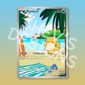 Carta Psyduck personalizzata - Con possibilità di cromatismo* - GCC Pokémon