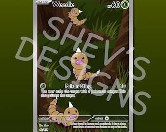 Personalisierte Weedle Karte