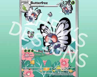 butterfree v pokemon card 177/189 Butterfree V