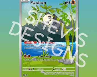 Custom Pancham Card - With Shiny Chance*