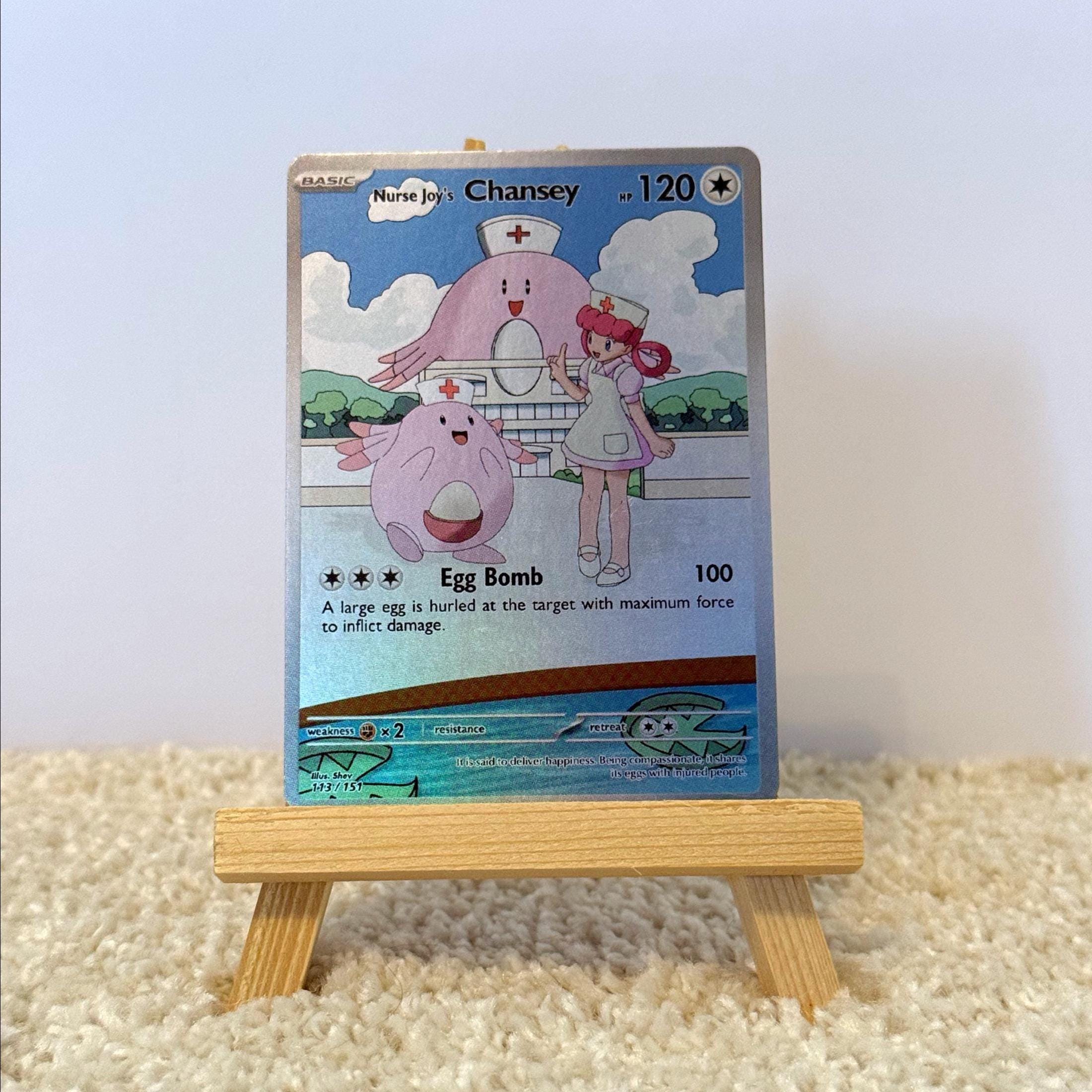 Custom Nurse Joy's Chansey Card - Etsy