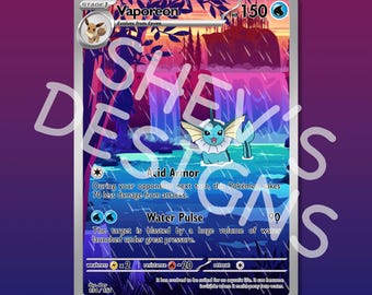 JUNGLE (JU) | Vaporeon (12/64) | Near Mint / Lightly Played Holofoil Pokemon  Card - Etsy