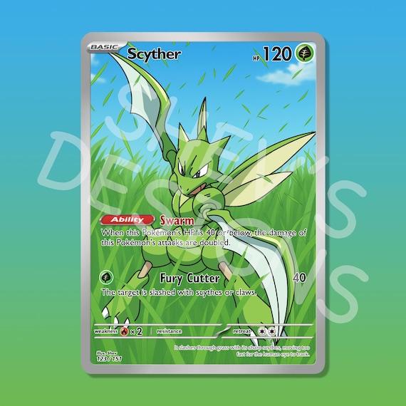 Custom Scyther Card - Etsy