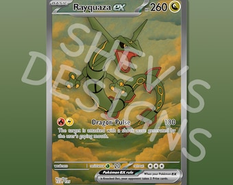Personalisierte Rayquaza Karte - With Shiny Chance*