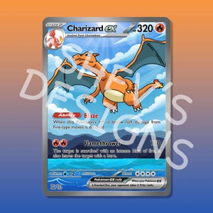 Carta Charizard personalizzata - Con possibilità di cromatismo* - GCC Pokémon