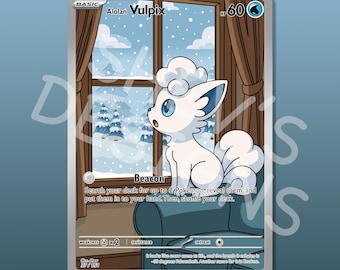 Custom Alolan Vulpix Card
