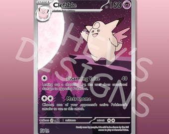 Custom Clefable Card