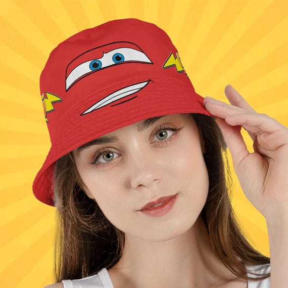 Lightning Mcqueen Cars Bucket Hat – All Over Print Hat for  display picture 1
