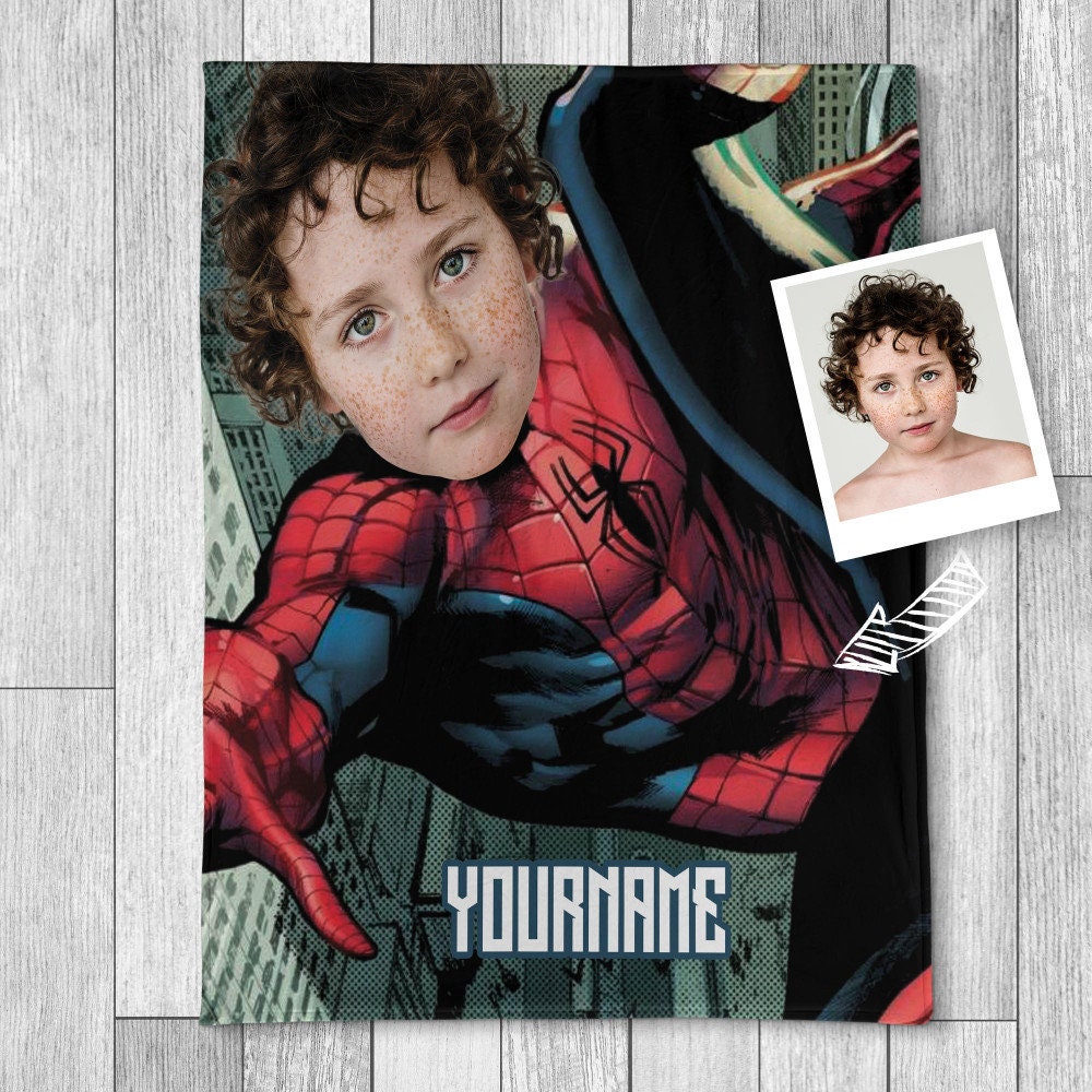 Personalized Spider-Man Blanket, Superhero Blanket
