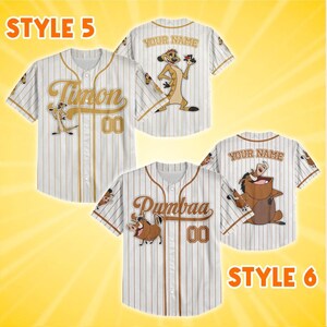 Personalisierte Simba König der Löwen Geburtstag Vater Mutter Tag Geschenk Disney 70. Jahrestag 2026 Baseball Jersey Familie Passendes Shirt Bild 4