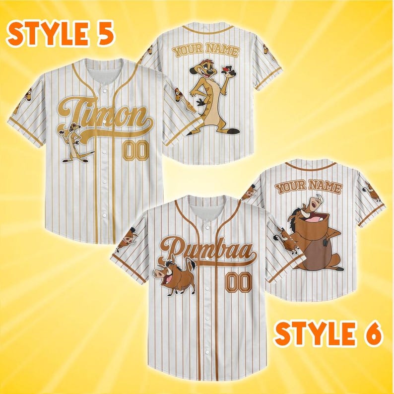 Personalisierte Simba König der Löwen Geburtstag Vater Mutter Tag Geschenk Disney 70. Jahrestag 2026 Baseball Jersey Familie Passendes Shirt Bild 4