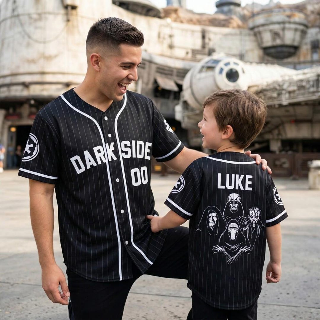 Custom Star Wars Dark Side Villains Baseball Jersey Personalized