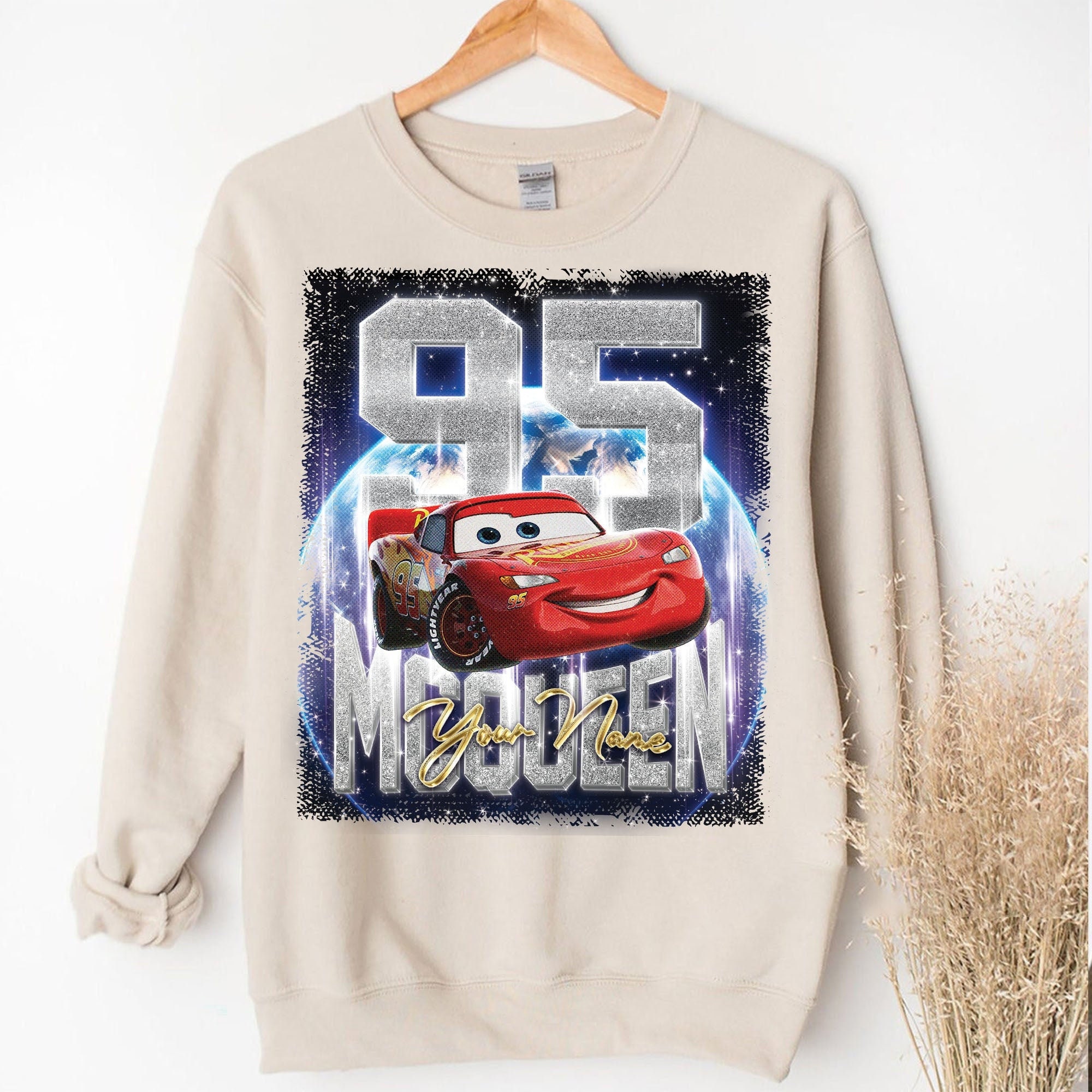 Custom Vintage McQueen Lightning 95 Unisex T-Shirt, Rusteze cars Piston Cup Shirt