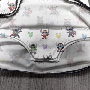 Vestido deportivo con globos de superhéroe Stitch de Marvel, conjunto de los Vengadores para niños, regalo de cumpleaños para las vacaciones de verano de la maratón RunDisney Kids 2026 imagen 4