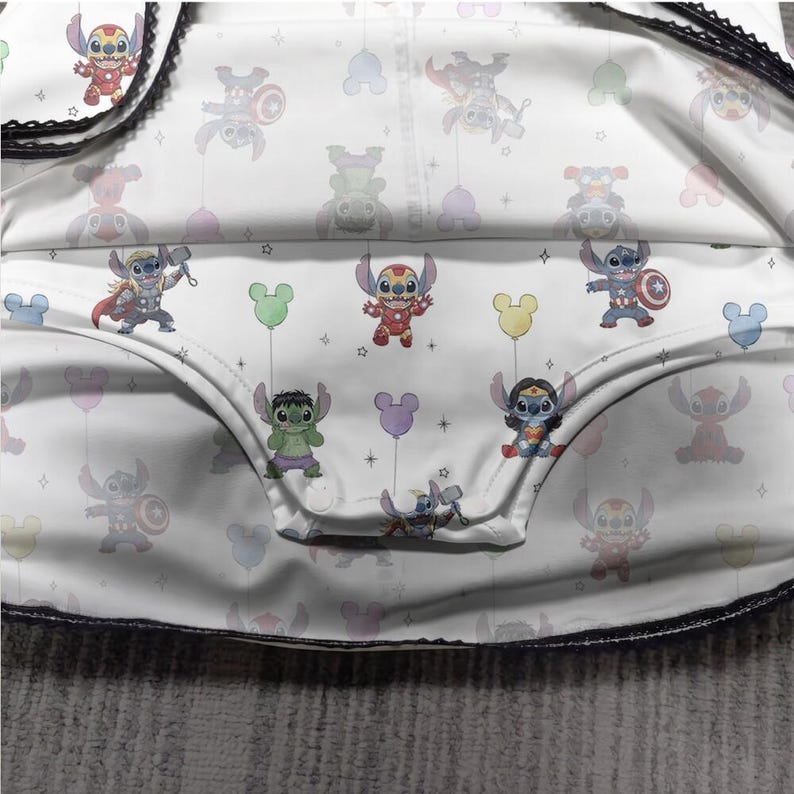 Vestido deportivo con globos de superhéroe Stitch de Marvel, conjunto de los Vengadores para niños, regalo de cumpleaños para las vacaciones de verano de la maratón RunDisney Kids 2026 imagen 4