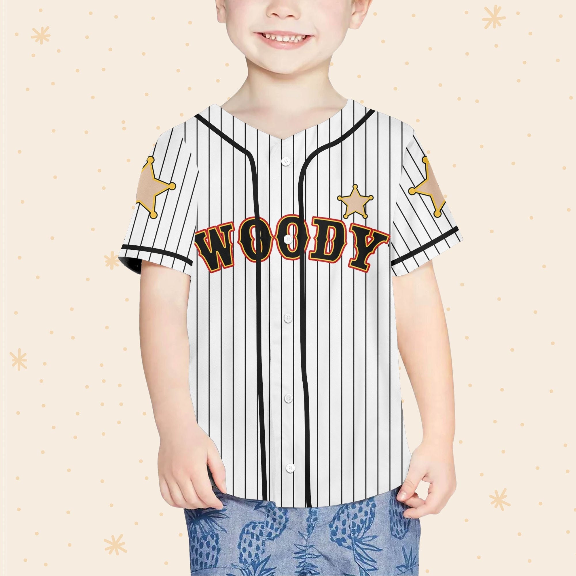 Personalized Disney Woody Toy Story Baseball Jersey sold by Sulfide