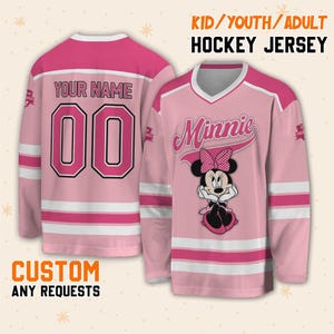 Pink ice hockey jersey outlet