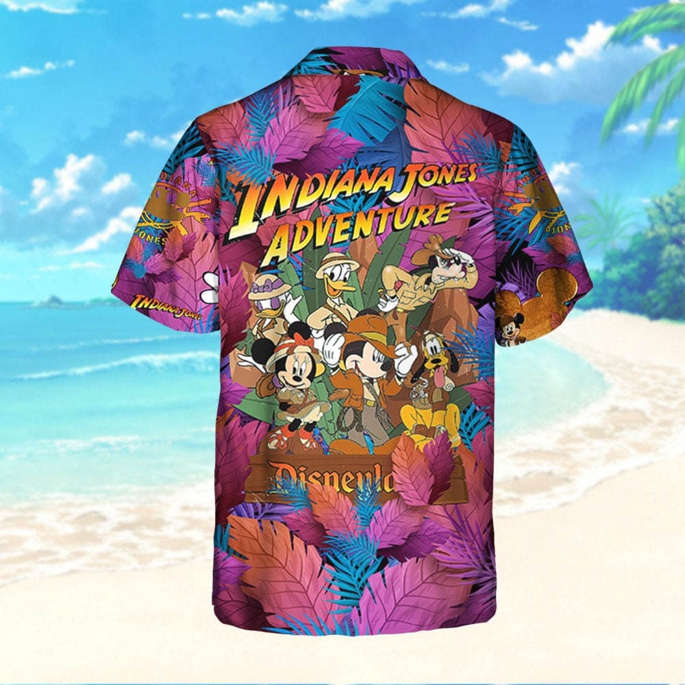 Disneyland Mickey Indiana Jones Adventure Summer Tropical, Mickey Hawaii Shirt and Shorts