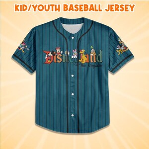 Custom Disneyland Original Characters Baseball Jersey Personalized Mickey Minnie Donald Goofy Shirt, Family Vacation 2026, Disney Group Gift image 3