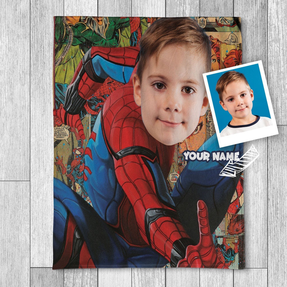 Personalized Spider-Man Blanket, Superhero Blanket