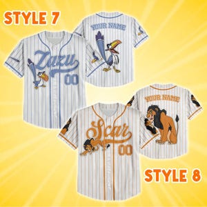 Personalisierte Simba König der Löwen Geburtstag Vater Mutter Tag Geschenk Disney 70. Jahrestag 2026 Baseball Jersey Familie Passendes Shirt Bild 5