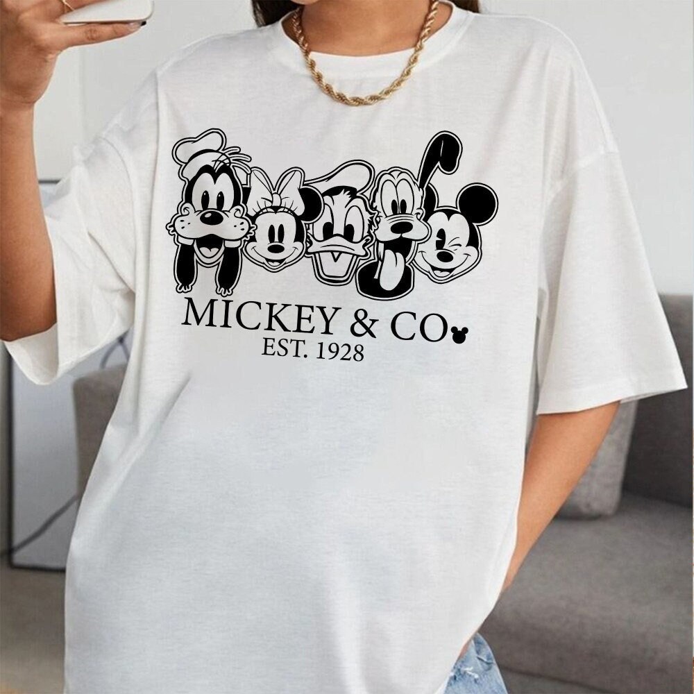Custom Vintage Mickey & Co 1928, Retro Vintage Disney Shirt, Disneyland Shirt