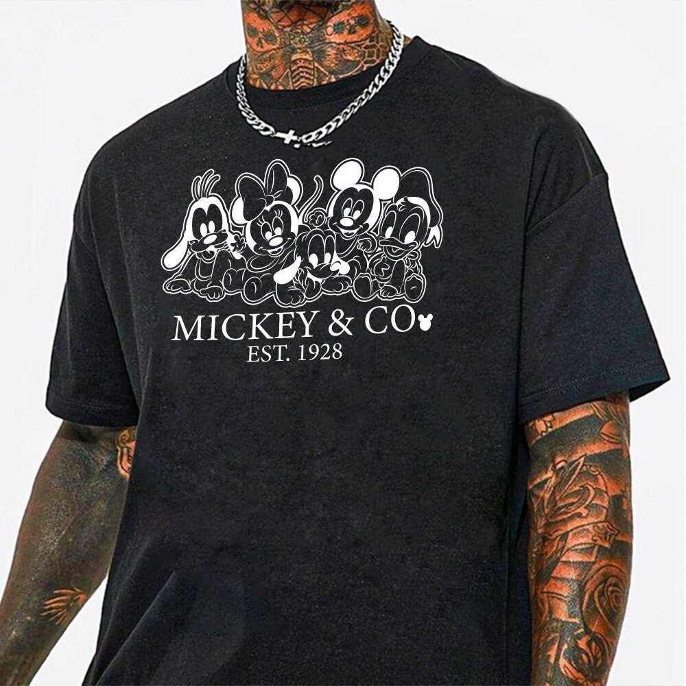 Custom Vintage baby Mickey & Co 1928, Retro Vintage Disney Shirt, Vintage Disneyland Shirt