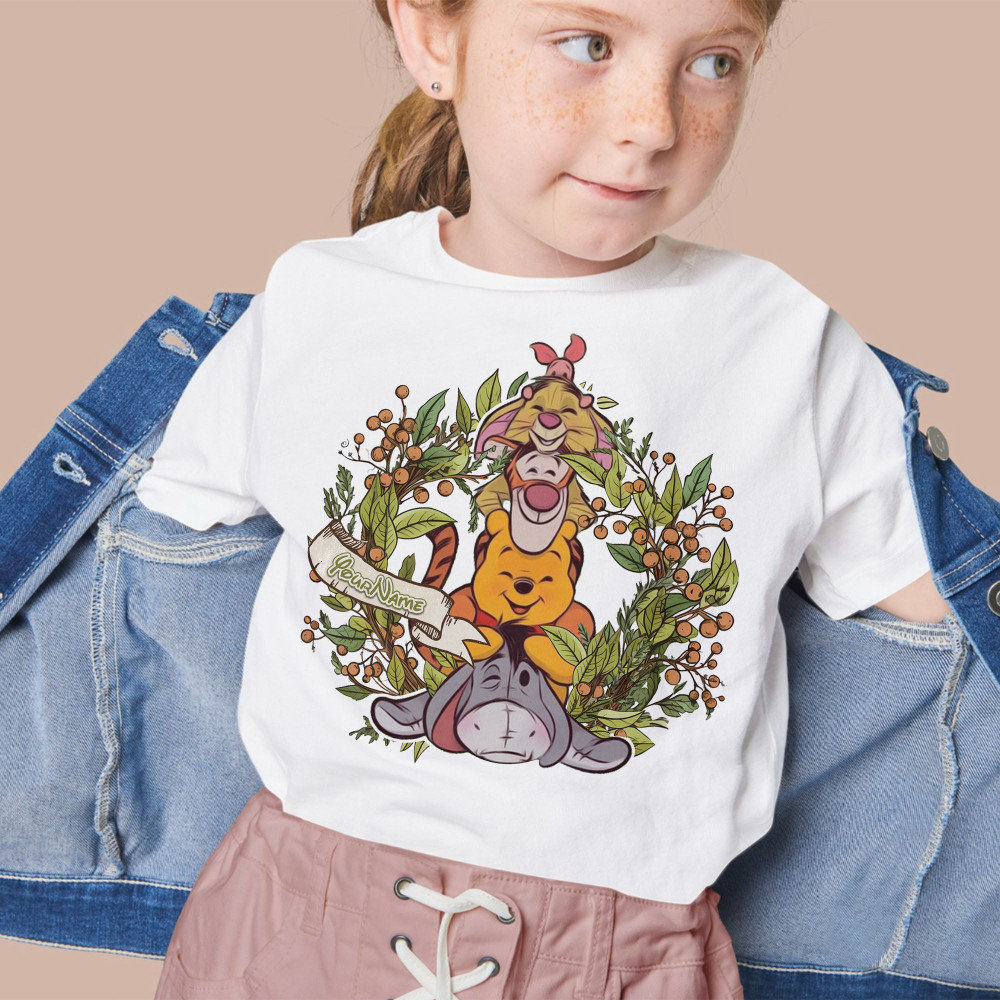 Custom Retro Winnie The Pooh And Friends Unisex T-Shirt