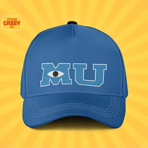 Monster University Blue Baseball Hat – Disneyland Vacation Cap for Adults & Kids, Disney Trip Outfit Accessory