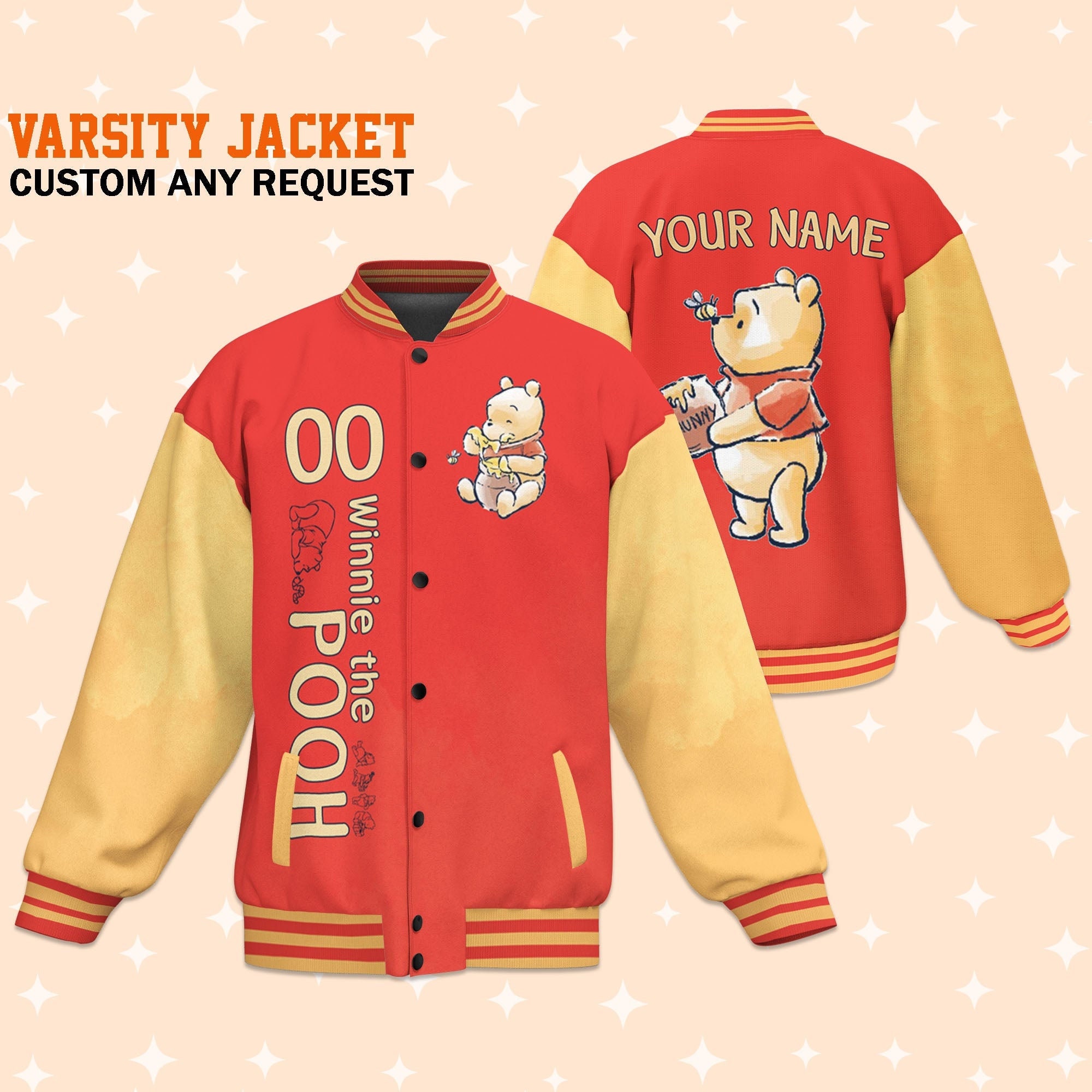 Varsity jacket winnie store the pooh