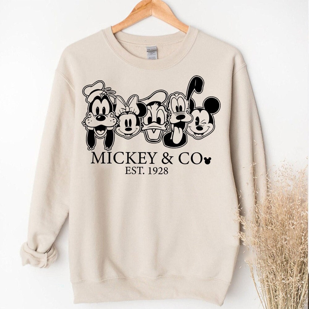 Custom Vintage Mickey & Co 1928, Retro Vintage Disney Shirt, Disneyland Shirt