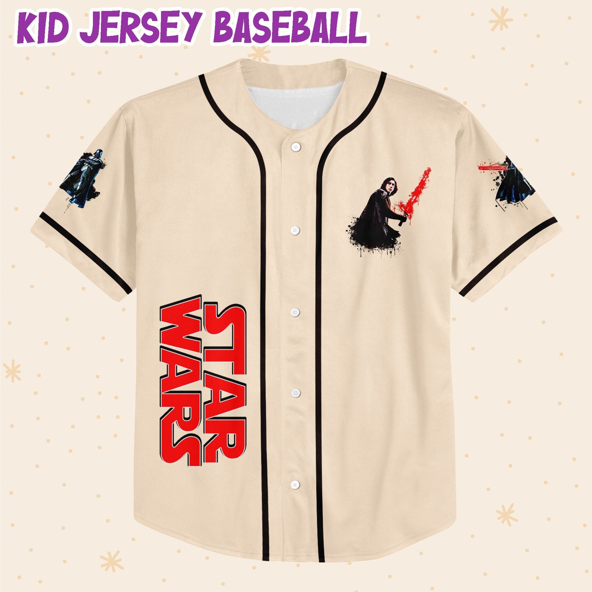 Personalized Star Wars Disturbance In The Force Disney Baseball Jersey, Disney Jersey