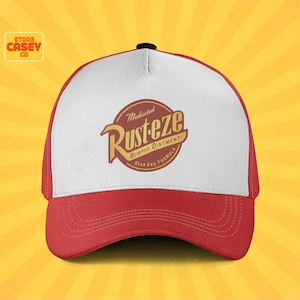 Rusteze McQueen Cars Disney Baseball Hat – Disneyland Vacation Cap for Adults & Kids, Disney Trip Outfit Accessory