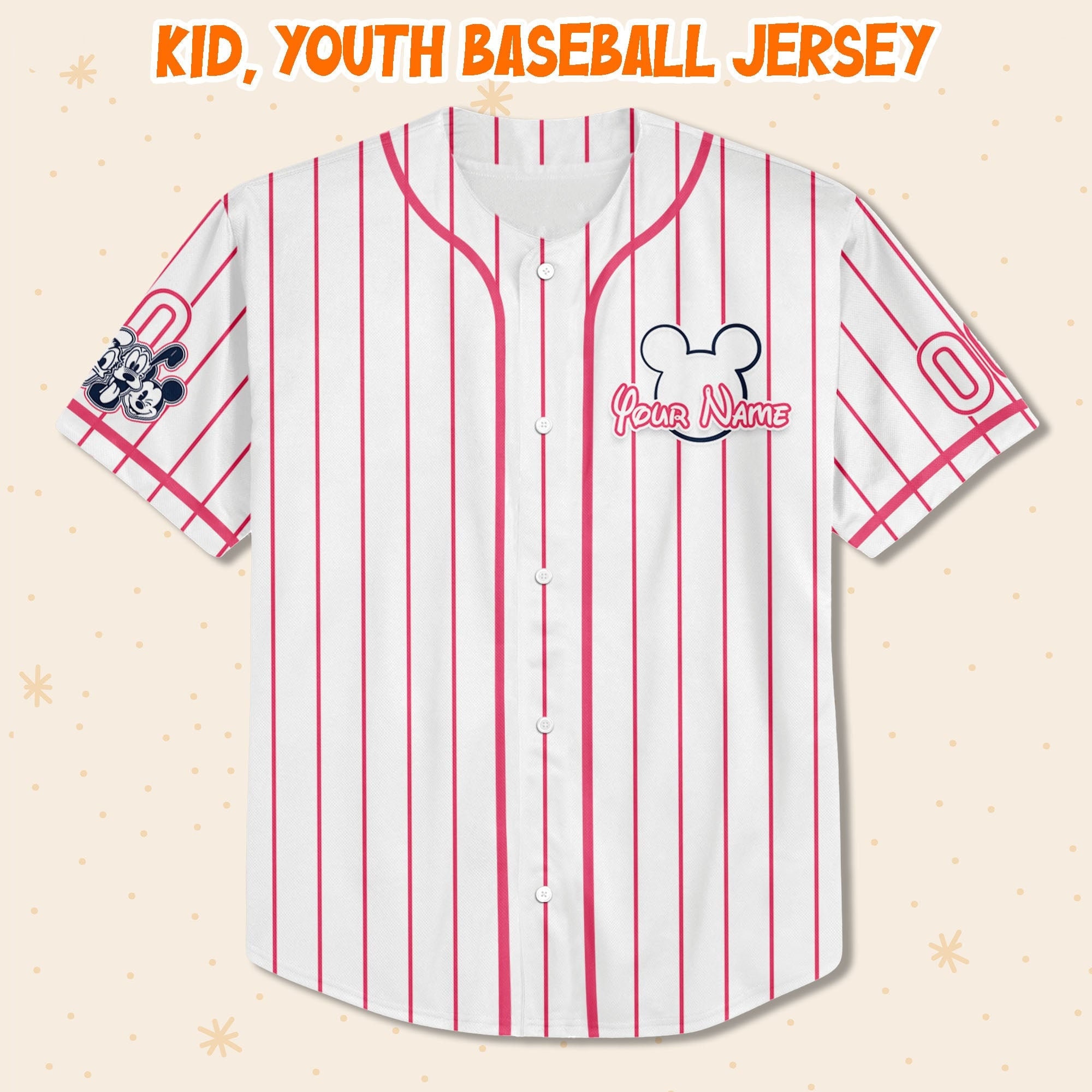 Personalize Vintage Mickey Mouse & Co est 1928, Custom Name Disney Baseball Jersey