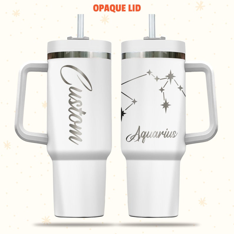 Personalized Tumbler Aquarius Zodiac Constellations, Personalized ...