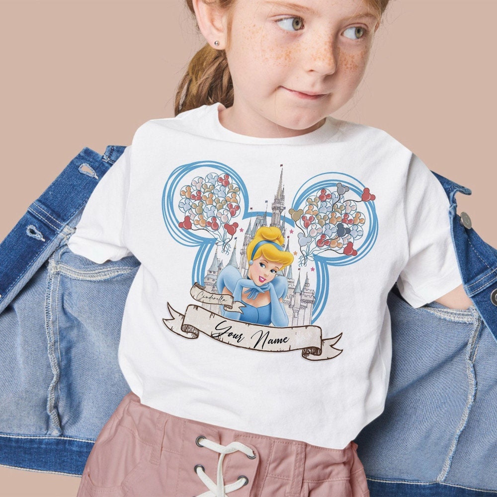Personalized Cinde Princess Disney Shirt, Disney Family Matching Shirt