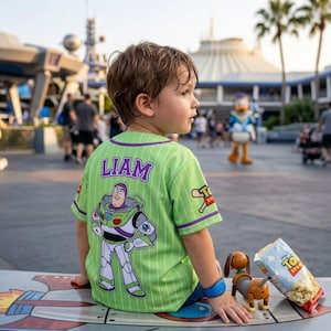 Personalized Buzz Lightyear Birthday Gift Father Day Disney 70th Anniversary 2026 Baseball Jersey Family Matching Shirt