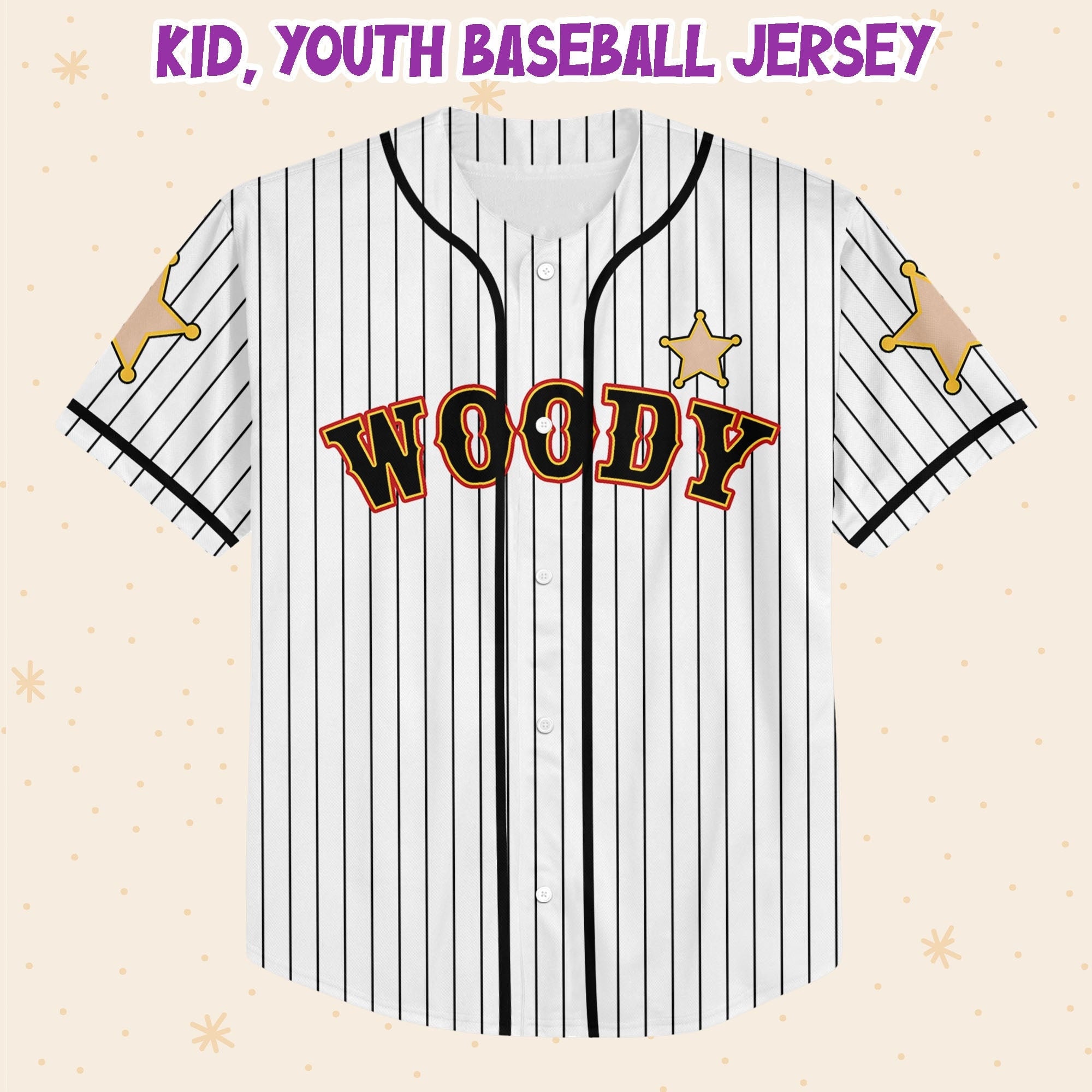 Personalized Disney Woody Toy Story Baseball Jersey sold by Sulfide