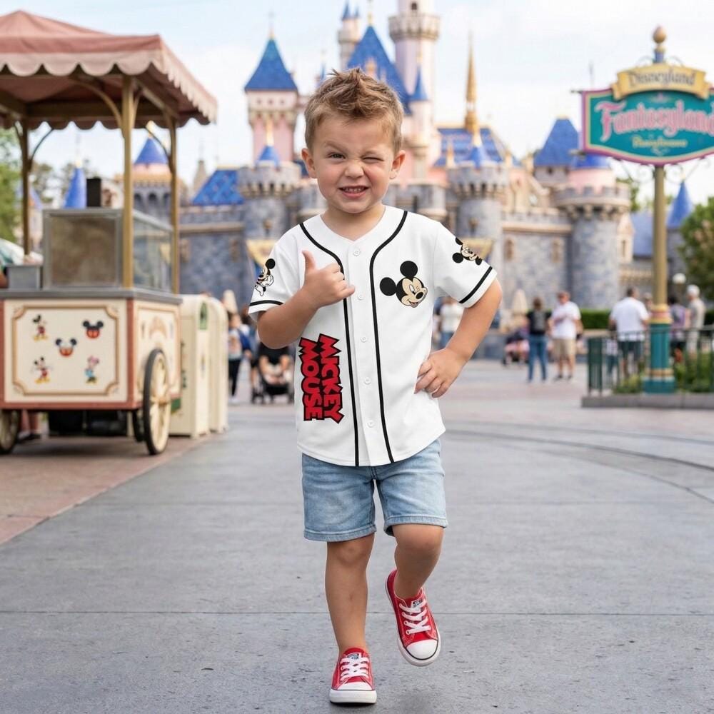 90s Disney Mickey Baseball ユニフォーム セットアップ 90s Disney