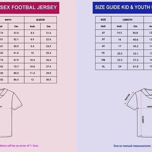 Camisa de futebol personalizada, qualquer time, vermelho e azul-petróleo, uniforme dividido, roupa personalizada para presente, presentes de Natal para ele imagem 7